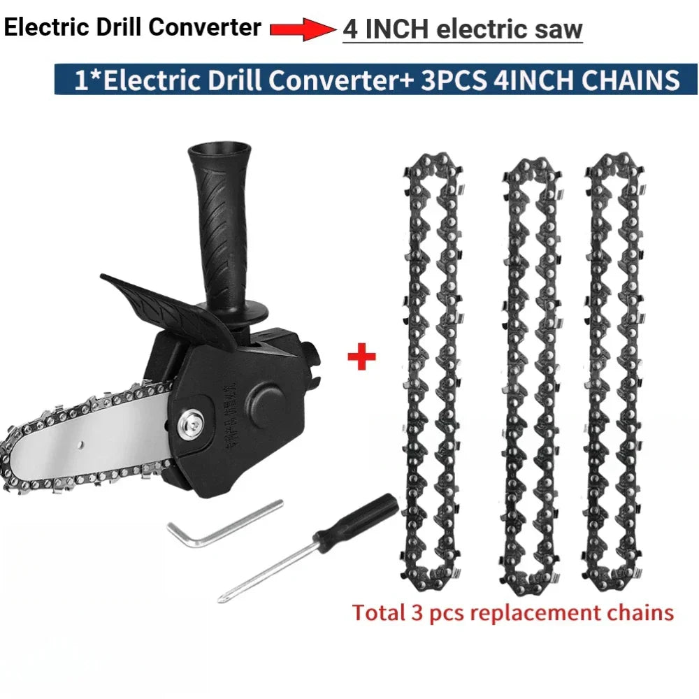 4/6-Inch Multifunction Household Mini Electric Drill To Electric Saw Converter Hand Construction Logging Garden Saw Converter