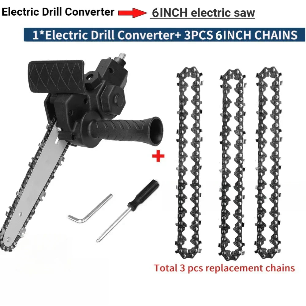 4/6-Inch Multifunction Household Mini Electric Drill To Electric Saw Converter Hand Construction Logging Garden Saw Converter