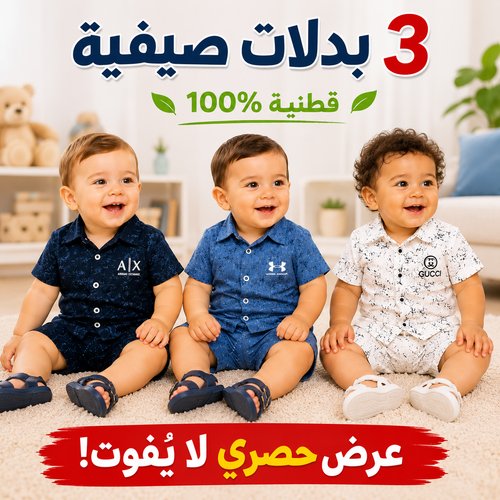 3 بدلات صيفية قطنية